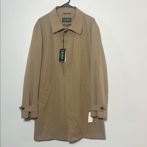 Lauren Ralph Lauren Men's Tan Water Resistant Trench Coat NWT